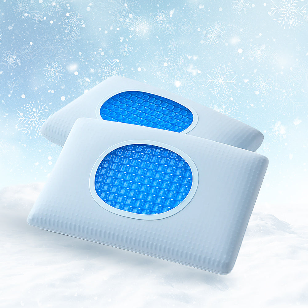 وسادة ميموري فوم جل مبردة لدعم الرقبة Cooling Gel Memory Foam Neck Pillow