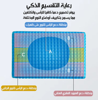 وسادة ميموري فوم جل مبردة لدعم الرقبة Cooling Gel Memory Foam Neck Pillow