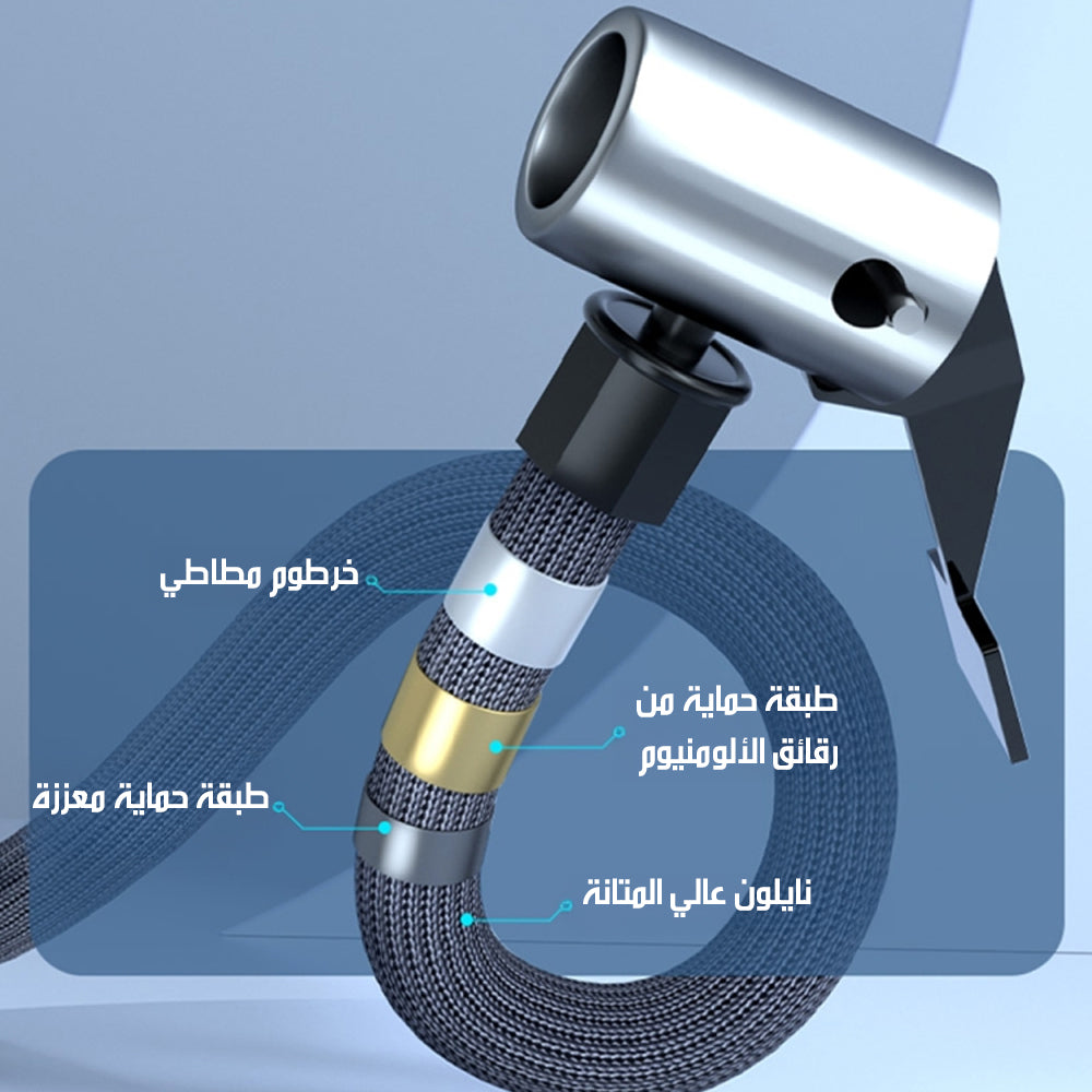 منفاخ إطارات لاسلكي بشاشة Portable Cordless Air Pump MX-AC01 LED