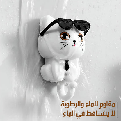 خطاف مفاتيح بشكل قطة كرتونية Cartoon Cat Key Hook