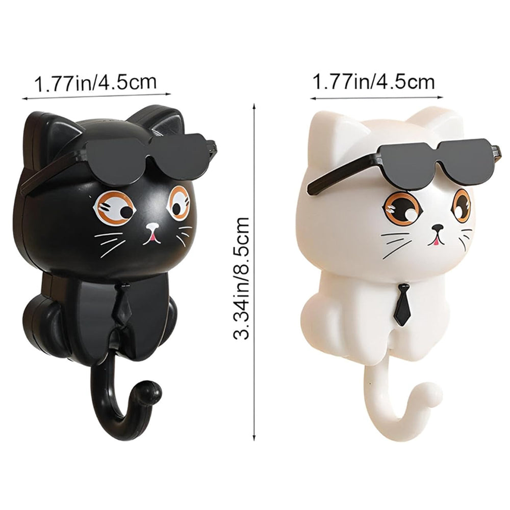 خطاف مفاتيح بشكل قطة كرتونية Cartoon Cat Key Hook