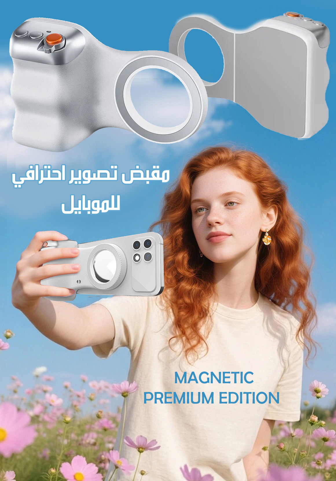 مقبض تصوير احترافي للموبايل Magnetic Premium