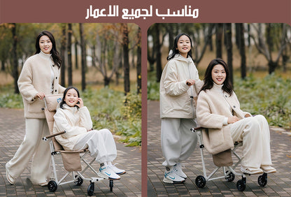 كرسي متحرك و للاستراحة لجميع الاعمار قابل للطي FOLDABLE WHEELCHAIR