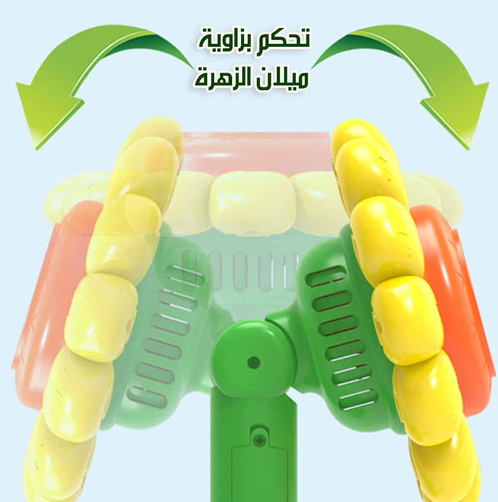 الة الزهرة لصنع فقاعات الصابون بموسيقي و اضاءة شحن SUNFLOWER AUTOMATIC BUBBLE MAKE
