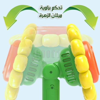 الة الزهرة لصنع فقاعات الصابون بموسيقي و اضاءة شحن SUNFLOWER AUTOMATIC BUBBLE MAKE