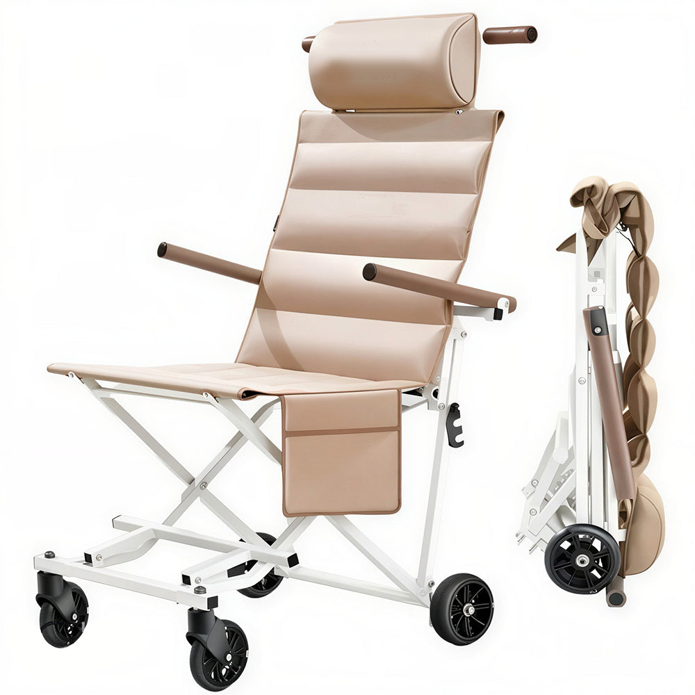 كرسي متحرك و للاستراحة لجميع الاعمار قابل للطي FOLDABLE WHEELCHAIR