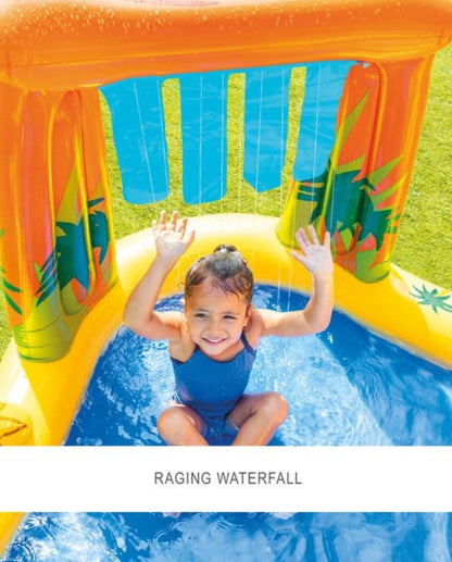 مسبح أطفال نفخ مع زحليقة ورشاش ماء 109*191*249 سم ✓