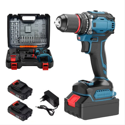 مجموعة درل لاسلكي ببطاريتتن و عدة Cordless drill set with two batteries and tools
